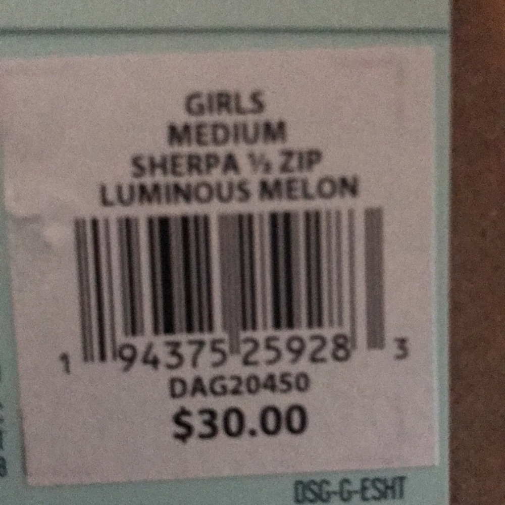 Girl’s DSG Sherpa 1/4 zip pullover - Picture 5 of 5